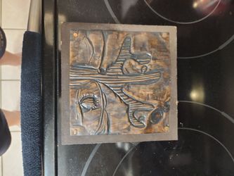 Vintage hammered, copper art.