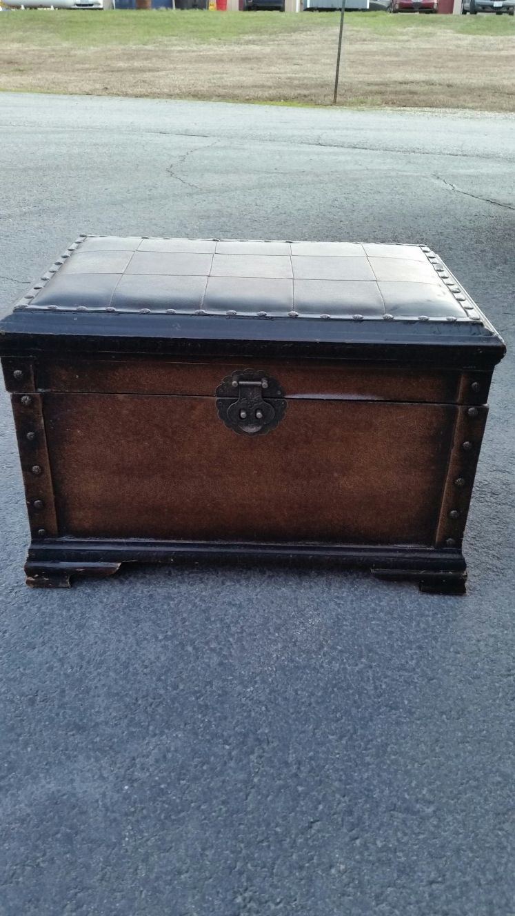 Small wooden trunk