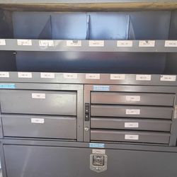 Adrian Steel Shelves With Drawers Like New 