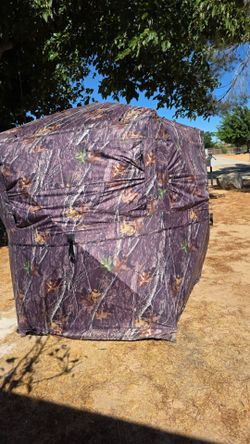 Portable hunting blind 270° one way see through
