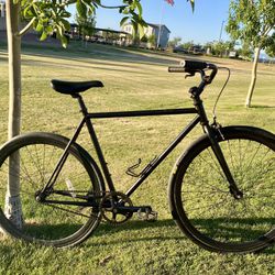 Medium Black Fixed Gear Bicycle - Commuter, Road Bike