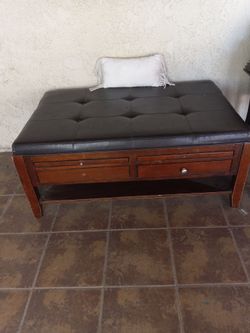 Cherry Oak coffee table with drawers
