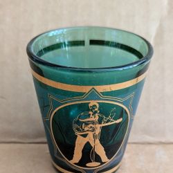 Glass Elvis Shot Glass Vintage