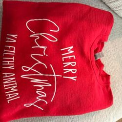 Merry Christmas Sweatshirt SIZE SMALL
