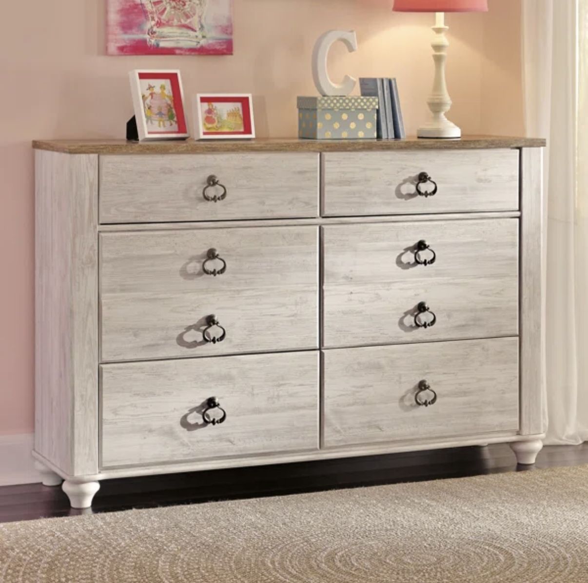 6 Drawer Double Dresser