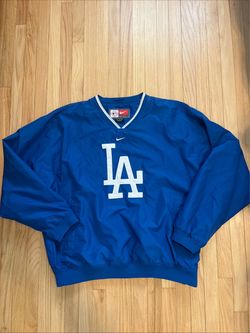Vintage Nike Team Los Angeles Dodgers Pullover Windbreaker Mens XL Blue Dugout