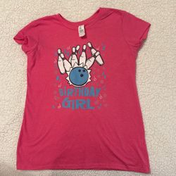 Birthday Bowling Shirt Little Girl (5-8)