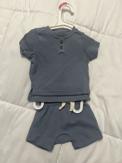 Baby Waffle Knit Top and Shorts Set