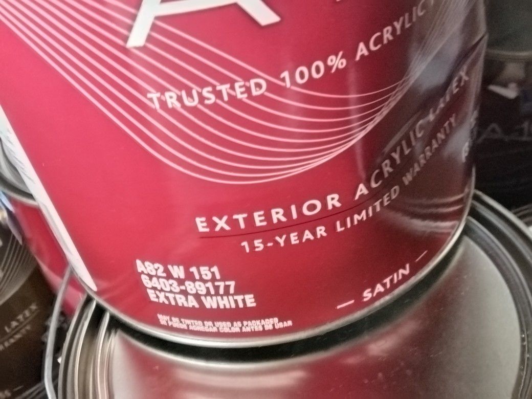 Single Gallons Of Sherwin Williams Exterior A100