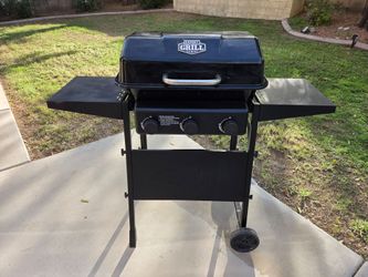 Expert Grill 3-Burner Propane Gas Grill with Side Shelves and Wheels