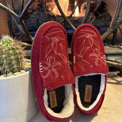 Olukai Australian Sheep Fur Lined Nohea Kilohana Women’s Size 6 Slippers