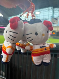 Houston Astros Hello Kitty Plush Keychain