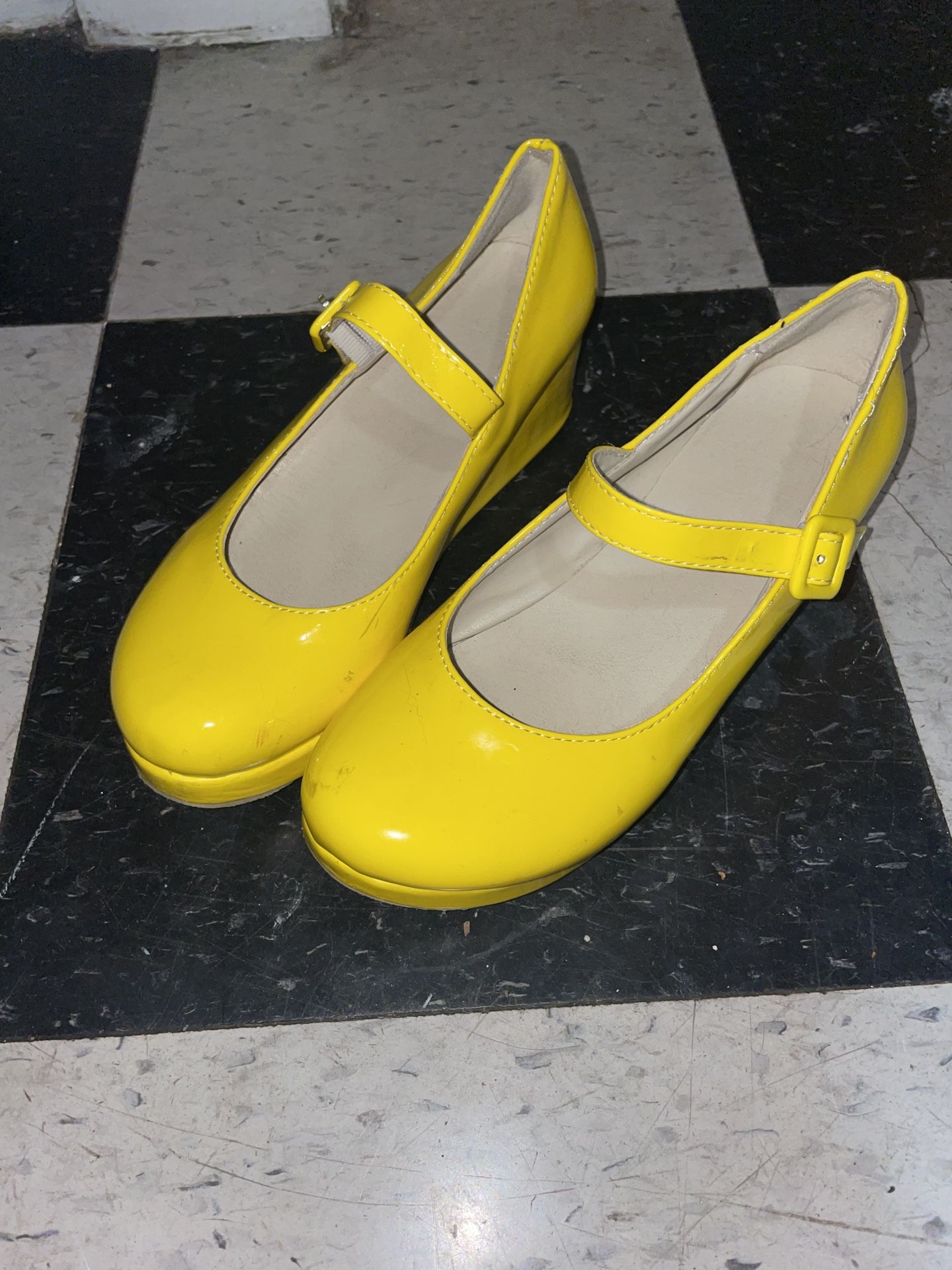 Mary Jane Shoes, Ballet, Flat Yellow