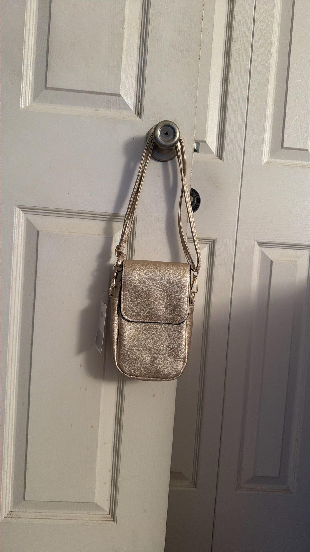 Light Gold Mini Backpack – Brand New