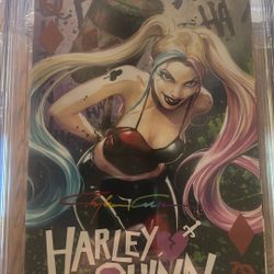 Harley Quinn #31 Clayton Crain Rainbow Signature 9.8