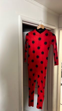 Ladybug Costume Catsuit Red Black Polka Dot
