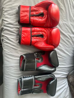 2 Pairs Boxing Gloves – Everlast 12oz + Red 14oz – $60 OBO