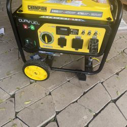 Champion Power Equipment 5300/4250-Watt Gasoline and Propane Powered Dual Fuel Portable Generator with CO Shield