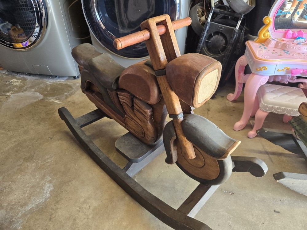 Solid Vintage Wood Rocking Chairs