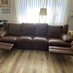 Brown Leather Couch