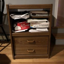 Printer/Microwave cart