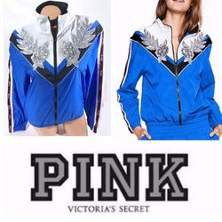 Victoria’s Secret PINK Anorak Windbreaker Jacket Bling 2018 Size M/L