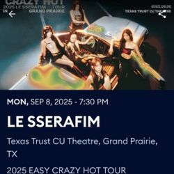 Le Sserafim Dallas Ticket