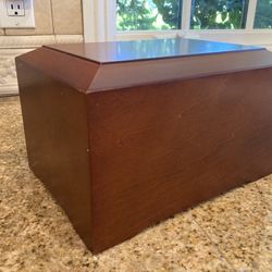 Cremation Urn- Wood- New