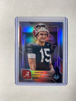 2025 Bowman Chrome U Ty Simpson Prospect Short Print Image Variation #SP-8