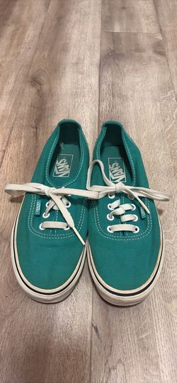 Vans Teal Canvas Sneakers