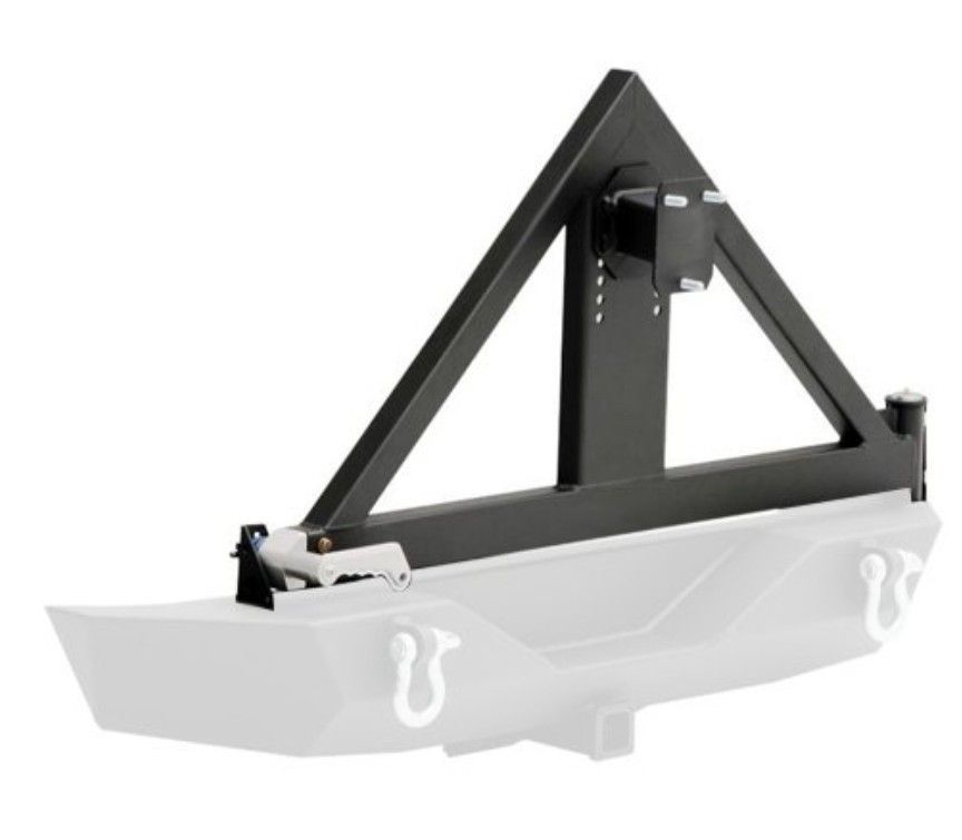 Smittybilt 76856-02 Tire Carrier for Jeep Wrangler XRC Rear Bumper JK 07-18