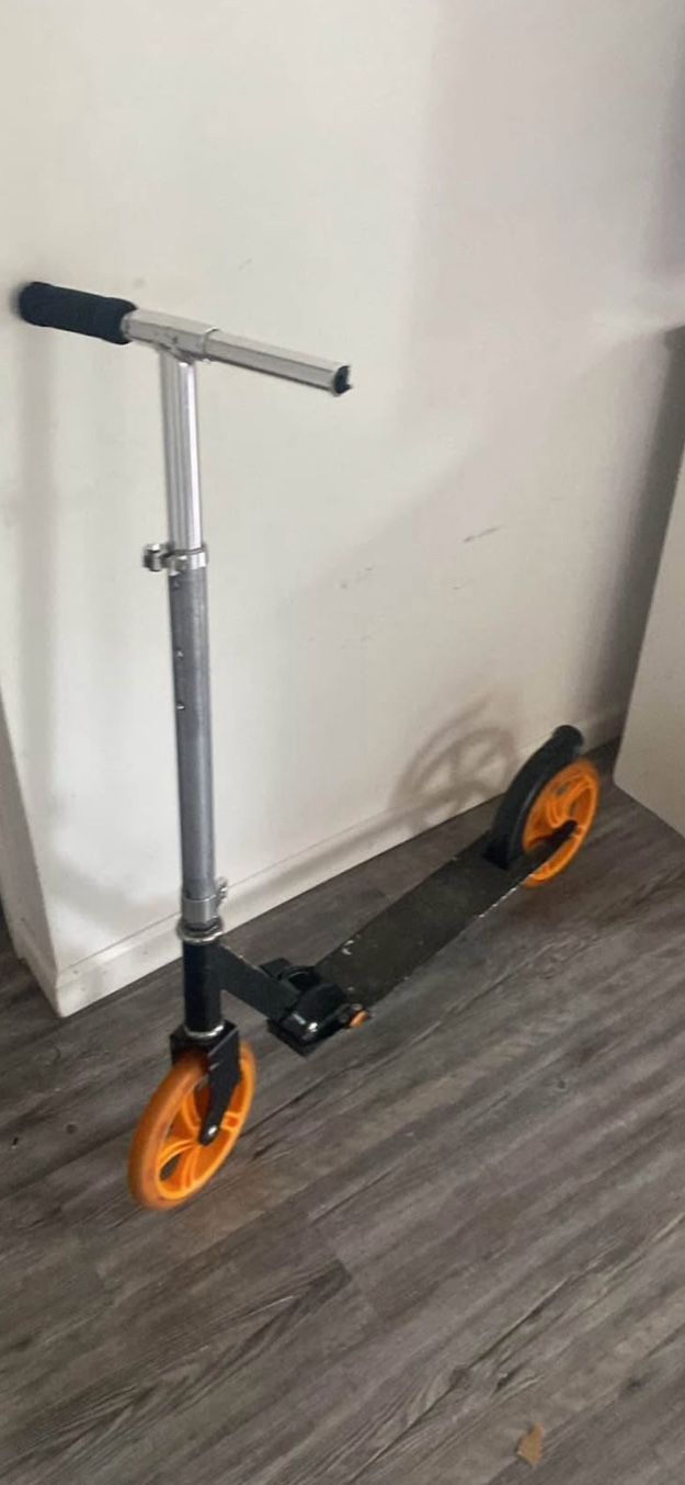 Orange And Black Scooter