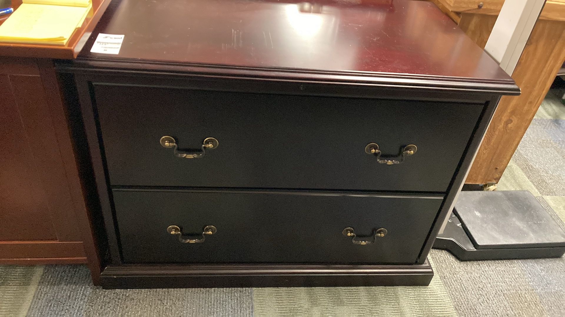 2 Drawer Cherry File Cabinet