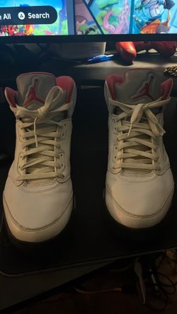 Jordan 5 retro fire red silver