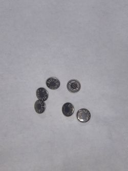 6 Silver Birkenstock Logo Domed Rivets 1/2" Cap 3/16" Post Replacement Parts