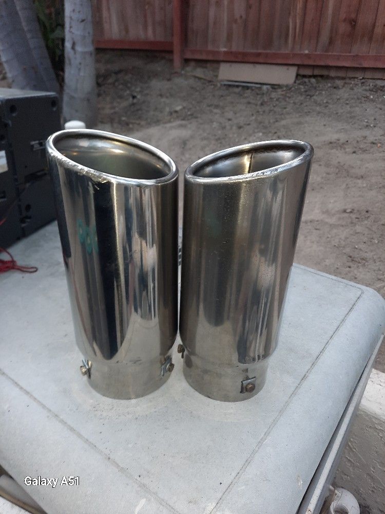 Chrome Truck Exhaust Tips Set Of 2