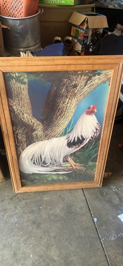 Rooster picture frame