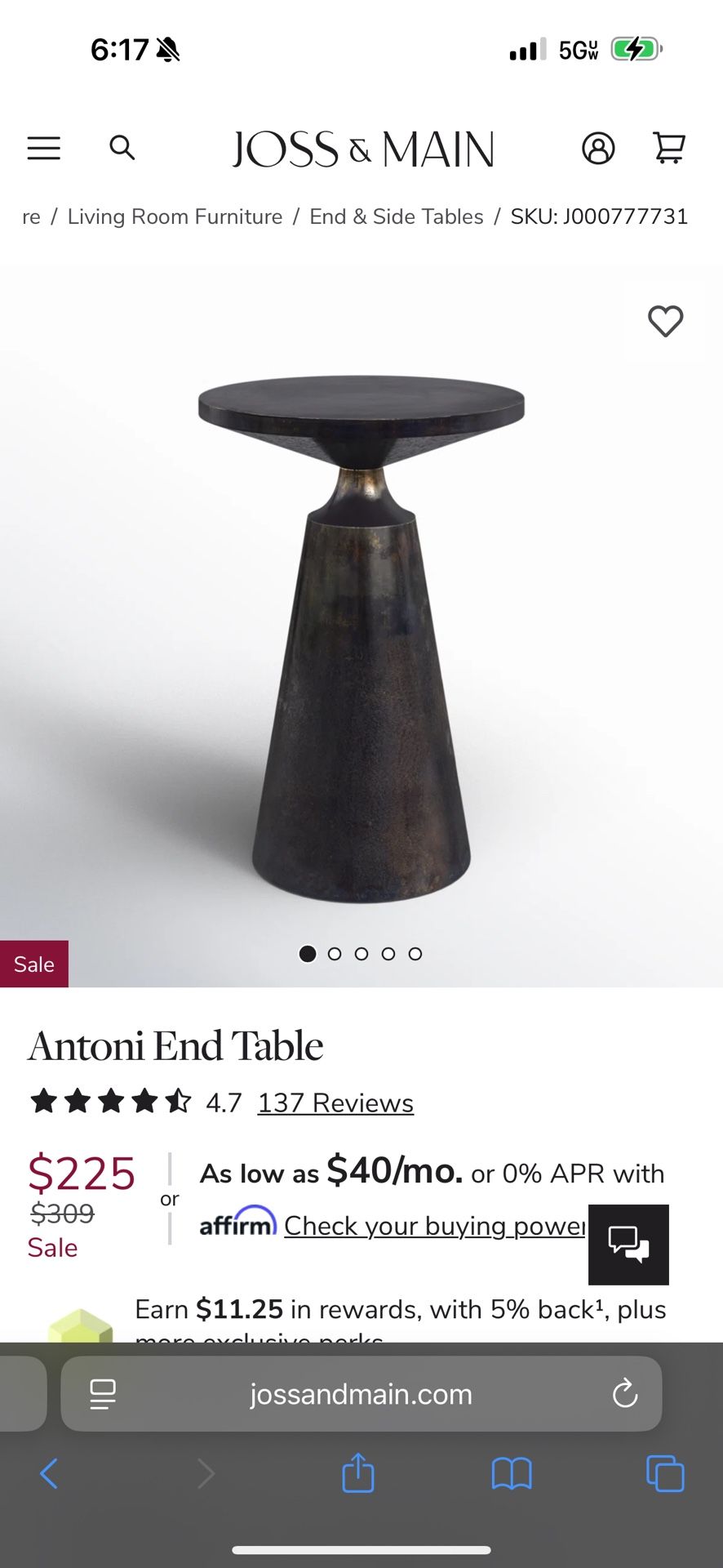 Antoni End Table