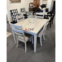 5 Piece Dining Table Set With 4 Chairs  // New Year Sale 