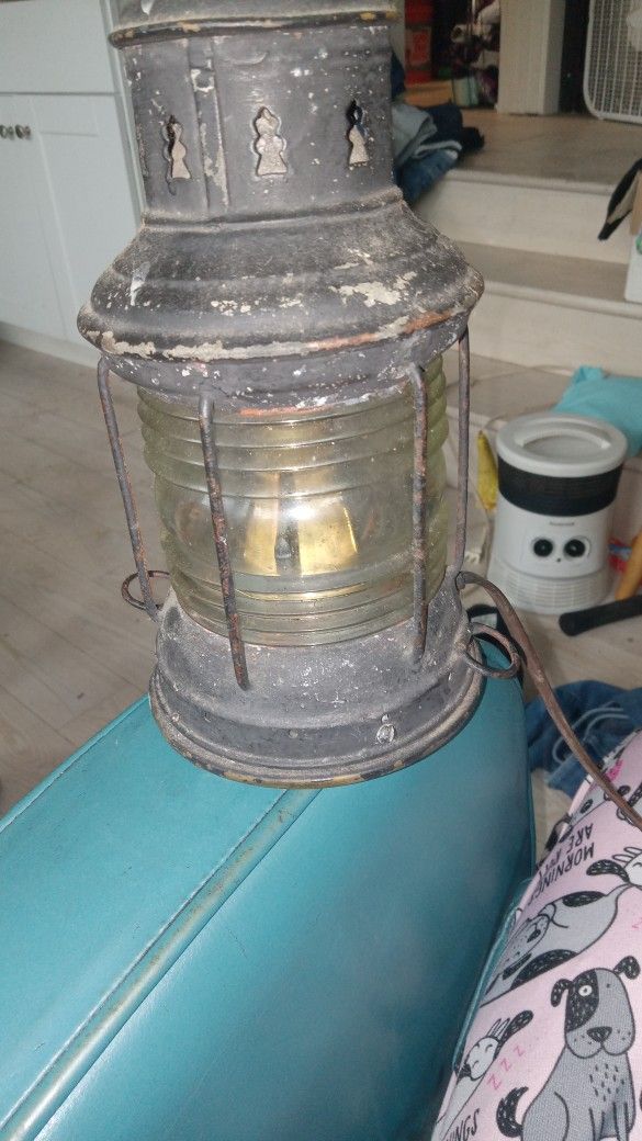 Antique nautical lantern