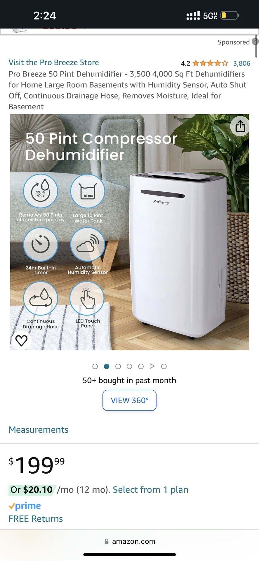 New Dehumidifier 