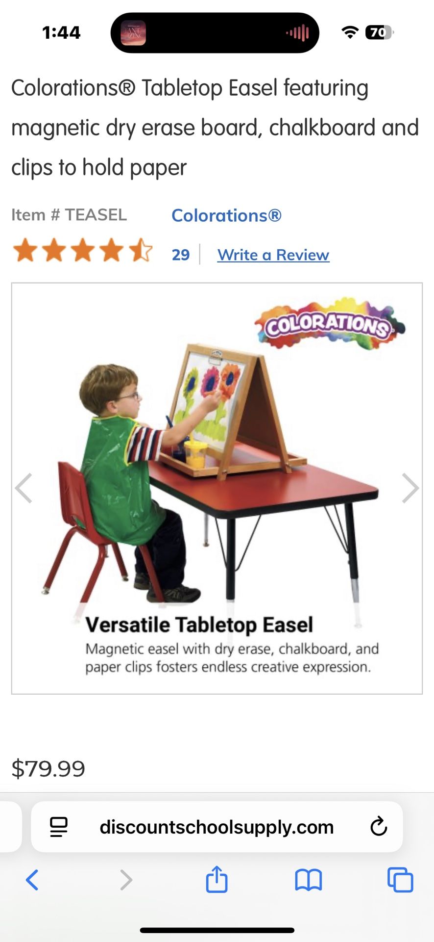 Tabletop Easel