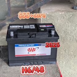 Car Battery Group Size 48/H6