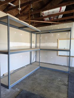 84 in W x 24 in D Garage Office Storage Rack Stock Supply Shelving Similar To Uline Shelves Delivery Available