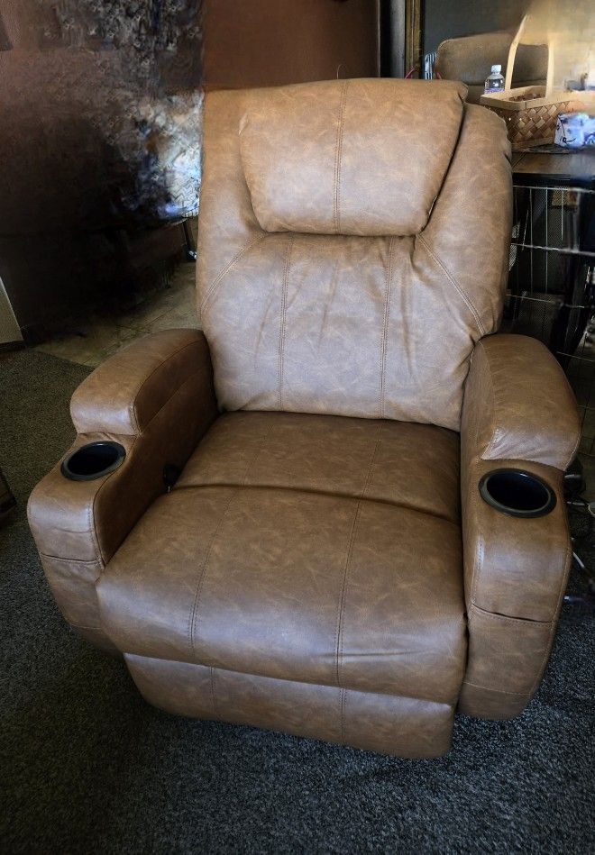 Recliner - With Heat And Massage! ALMOST FREE!