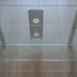 3-Tier Glass TV Stand