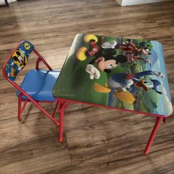 Kids Foldable Table And Chair