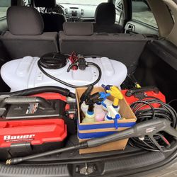 Pressure Washer Setup 
