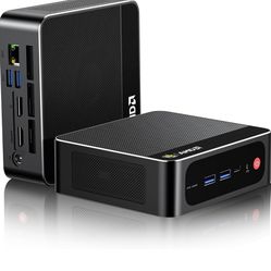 Beelink Mini PC AMD Ryzen 7 5825U Up to 4.5GHz 8C/16T, SER5 PRO Mini Computer with 32GB DDR4 RAM 1TB M.2 SSD, Support 4K Triple Screen Display(HDMI+DP