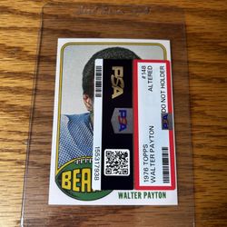 Walter Payton Rookie. PSA Altered